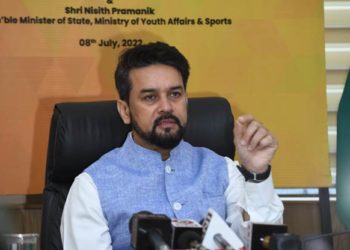 انوراگ ٹھاکر نے کھلاڑیو ں کیلئے نظر ثانی شدہ نقدانعام اور پنشن اسکیموں کا آغاز کیا