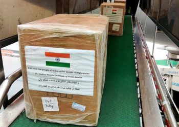 ہندوستان نے افغانستان کو 6 ٹن طبی امداد فراہم کی/ وزارت خارجہ