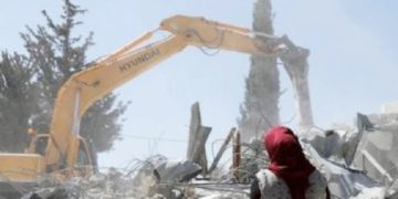 اسرائیلی افواج کے ہاتھو ں فلسطینی املاک کی مسماری جاری