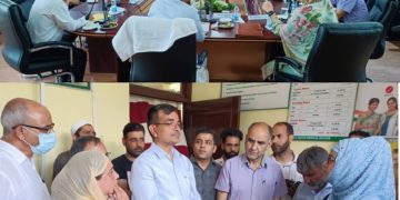 پرنسپل کمشنر ڈی ڈی اے کا بارہمولہ کا دورہ