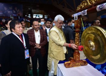 سری نگر میں منعقد ہونے والی چھٹی سینئر ایشین پینکاک سلات چمپئن شپ کا افتتاح