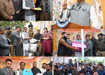 مرکزی وزیر مملکت ریلوے ، کوئلہ اور کان کنی راو¿ صاحب پاٹل دانوے نے کولگام کا کیا دورہ