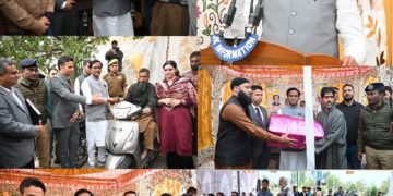مرکزی وزیر مملکت ریلوے ، کوئلہ اور کان کنی راو¿ صاحب پاٹل دانوے نے کولگام کا کیا دورہ