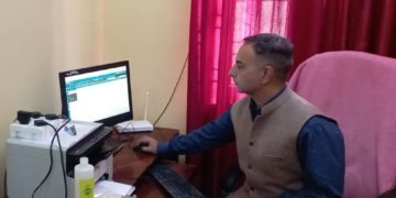 ناظم ضیاءنے جگتی میں اِی۔ آفس اور آدھار پر مبنی بائیو میٹرک حاضری سسٹم کا کیااِفتتاح