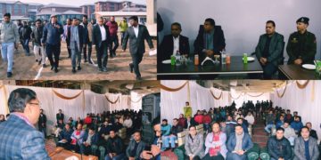 مرکزی وزیر مملکت رامیشور تیلی نے بڈگام میں زیر تعمیر 100بستروں والے اِی ایس آئی سی ہسپتال کی پیش رفت کا کیا معائینہ