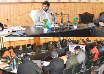 ڈی سی گاندربل نے ڈی ایم سی میٹنگ کی صدارت کی