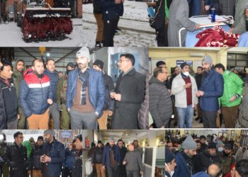 ڈی سی اننت ناگ نے سنو کلیئر نس اور صحت سہولیات اَقدامات کا لیاجائزہ