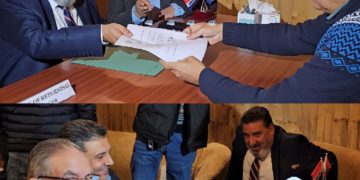 سید محمد الطاف بخاری نے پارٹی کے صدارتی انتخابات کے لیے کاغذات نامزدگی جمع کرادیئے