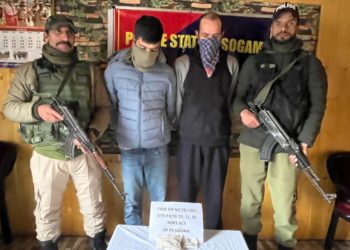 کپواڑہ میں سرکاری ملازم سمیت دو منشیات فروش گرفتار/پولیس