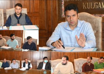 ڈی سی کولگام نے ایم سی کولگام کے ڈرافٹ ماسٹر پلان کی پیش رفت کا جائزہ لیا
