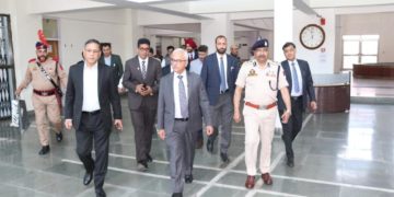 مرکزی داخلہ سکریٹری نے پولیس ہیڈ کواٹر کا کیادورہ اعلیٰ سطحی میٹنگ میں سیکورٹی صورتحال کا لیا جائزہ