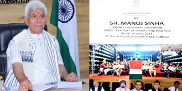 جموں وکشمیر میں امن اور ترقی کے ایک نئے دور کا آغاز ہوا ہے: منوج سنہا