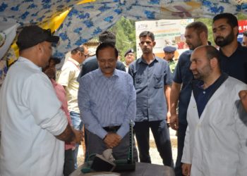 مشیر راجیو رائے بھٹناگر نے نون وَن بیس کیمپ کا کیا دورہ