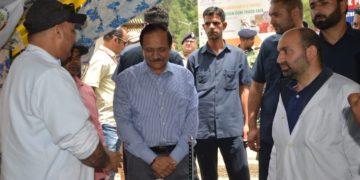مشیر راجیو رائے بھٹناگر نے نون وَن بیس کیمپ کا کیا دورہ