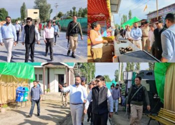 ڈی سی بانڈی پورہ نے شادی پورہ ٹرانزٹ کیمپ میں اَقامتی اور سہولیات کا جائزہ لیا