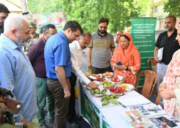 ڈی سی سرینگر نے دی کثیر البلاغ نمائش کی صدارت انجام