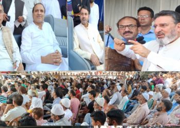 بڈگام کے سوئی ب±گ علاقہ میں اپنی پارٹی کا تاریخ ساز عوامی جلسہ