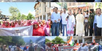 ضلع ترقیاتی کمشنر کپواڑہ نے” میری مٹی ، میرا دیش “ مہم کے تحت یوگا ایونٹ کی قیادت کی