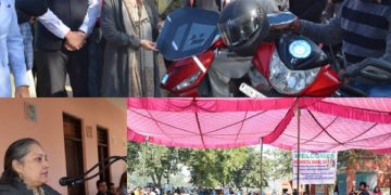 شیتل نندانے کٹھوعہ میں جاری ’وِکست بھارت سنکلپ یاترا‘ کے حصے کے طور پر پنچایت بسنت پور کا دورہ کیا