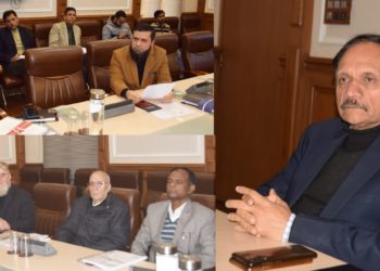 مشیر راجیو رائے بھٹناگر نے جے کے ایچ پی ایم سی کی کارکردگی اور کام کاج کا لیاجائزہ
