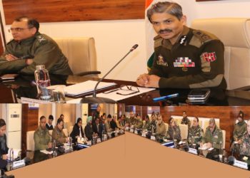 پولیس سربراہ اور جی او سی 16 کور جموں کی صدارت میں اعلیٰ سطحی سیکورٹی میٹنگ منعقد