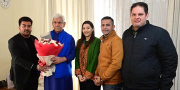 صدر جے کے این پی ایف تریکوٹہ نگر ٹریڈرس ایسوسی ایشن کے وفد نے لفٹینٹ گورنر سے ملاقات کی