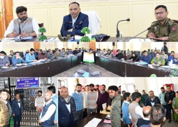 سی ای او کا گاندربل کا دورہ؛ پارلیمانی انتخابات کی تیاریوں کا جائزہ لیا