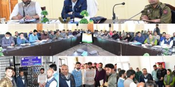سی ای او کا گاندربل کا دورہ؛ پارلیمانی انتخابات کی تیاریوں کا جائزہ لیا
