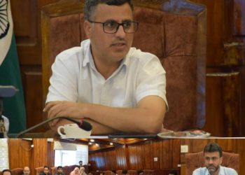 ضلع ترقیاتی کمشنر بانڈی پورہ نے محکمہ ریونیو کے کام کاج کا جائزہ لیا