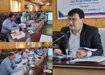 ضلع ترقیاتی کمشنر بارہمولہ منگا شیرپا نے اے سی پی 2023-24ءکے تحت پیش رفت کا جائزہ لیا