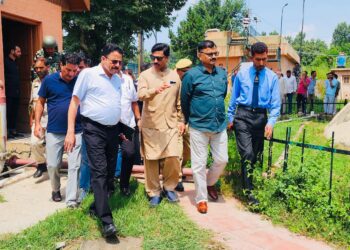 رانا نے مہجور نگر میں 1.125 ایم جی ڈی ریپڈ سینڈ فلٹریشن واٹر ٹریٹمنٹ پلانٹ کا معائینہ کیا