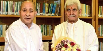 جی ایم شاہین نے لیفٹیننٹ گورنر منوج سِنہا سے ملاقات کی