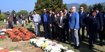 وزیر اعلیٰ نے کشمیر کے پہلے کرسنتھیمم تھیم گارڈن باغِ گل داود کا افتتاح کیا