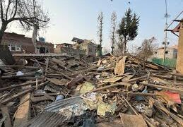 کوئل پلوامہ میں مرکزی ملزم ڈاکٹر عمرالنبی کی آبائی رہائش گاہ مسمار