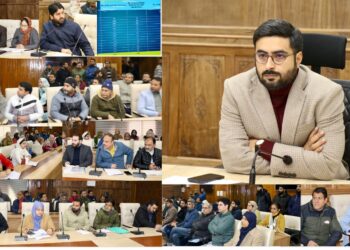 ضلع ترقیاتی کمشنر سری نگر نے پی ایم سوریہ مفت بجلی یوجنا کی عمل آوری میں پیش رفت کا جائزہ لیا