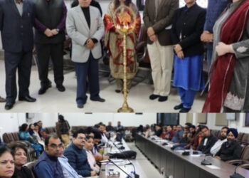 شانت منو نے جی سی ڈبلیو پریڈ میں ڈویژن سطحی ڈیزاسٹر مینجمنٹ ورکشاپ کا اِفتتاح کیا