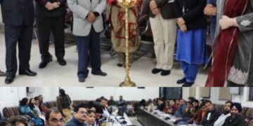 شانت منو نے جی سی ڈبلیو پریڈ میں ڈویژن سطحی ڈیزاسٹر مینجمنٹ ورکشاپ کا اِفتتاح کیا